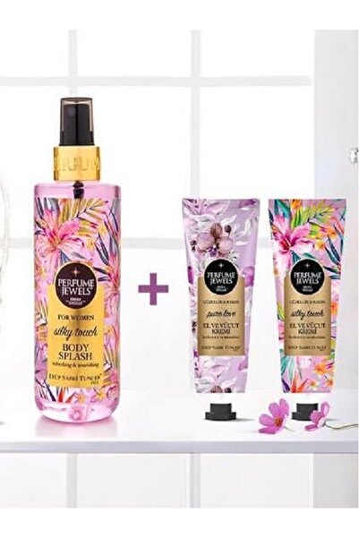 Eyüp Sabri Tuncer Silky Touch Vücut Spreyi 250 Ml, Krem 50 ML ve Pure Love Kr...