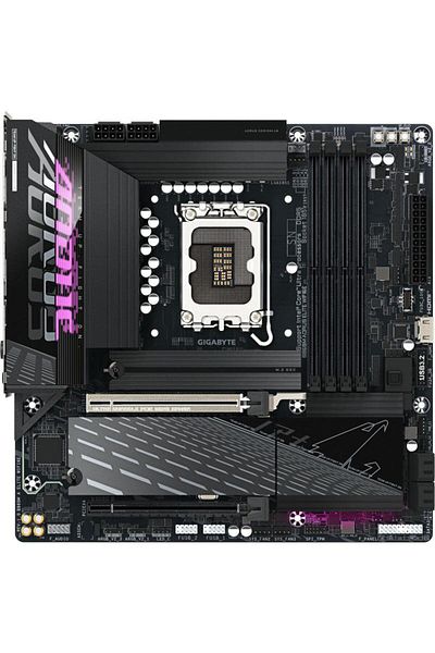 Gigabyte Placa de baza GIGABYTE B860M AORUS ELITE WIFI6E, Intel B860, LGA 1851, DDR5, mATX