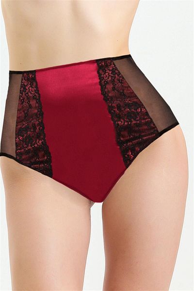 Magic Form Satin Lace Detailed High Waist Women's Bato Panties