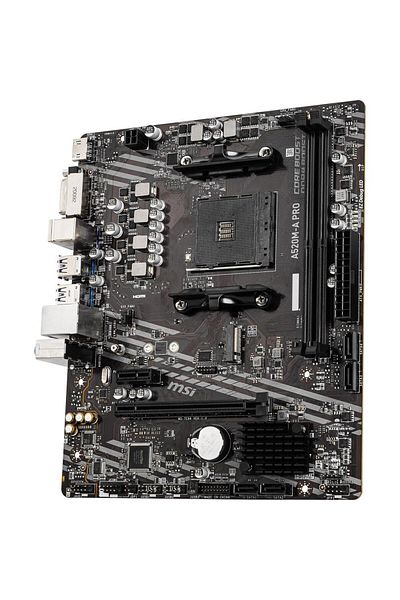 MSI Placa de baza MSI A520M-A PRO, AMD A520, AM4, mATX