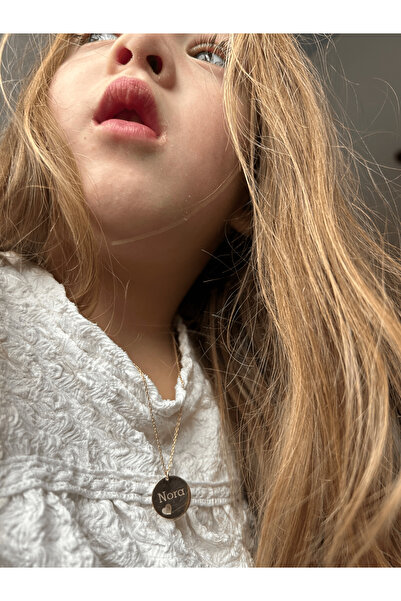 LITTLELUXE Kişiye Özel Isimli Kalpli Gümüş Kız Çocuk Kolyesi, Çocuk Gümüş Kolye, Kız Çocuk Kolye Modelleri
