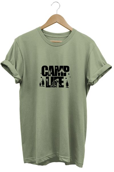 remonz Camp Life Camp Life εμπριμέ μπλουζάκι 100% βαμβάκι