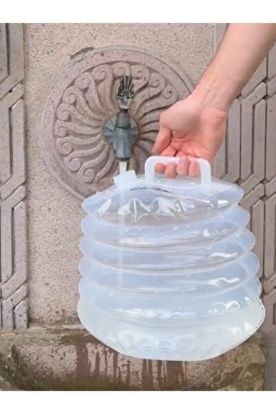 CAMPOUT Katlanır su bidonu kamp piknik araç yer kaplamaz musluklu 15lt katlanır su bidon