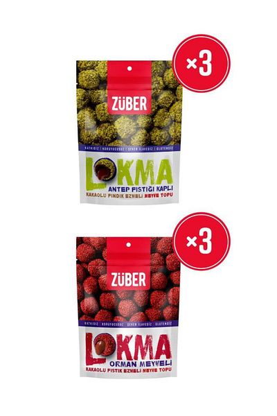 Züber Package of Forest Fruit and Pistachio Bite 96 g X 6 Units