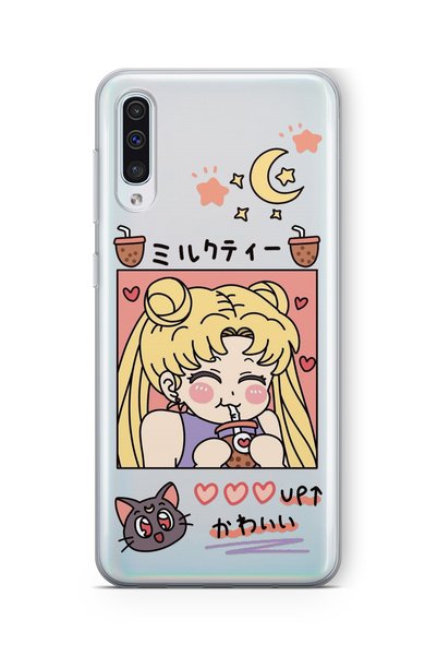 Multitronic Samsung Galaxy A50 / A30S Compatible Kawaii Girl Design Printed T...