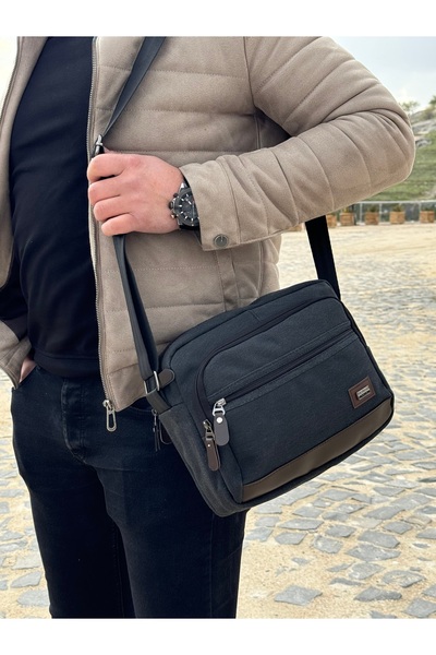 MONA ERKEK FERMUARLI OMUZ ÇANTASI