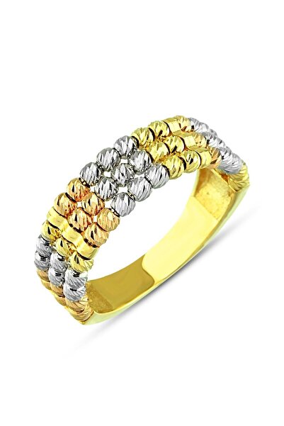 Altınkesesi 14 Ayar Altın Toplu Üçlü Yüzük