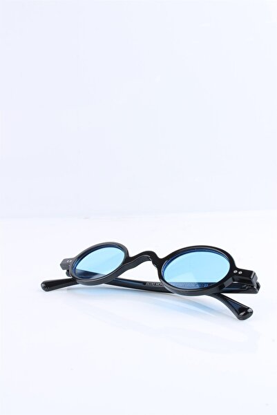Silvio Monetti Unisex Black Blue Glass Uv400 Sunglasses - 3sm5928r003