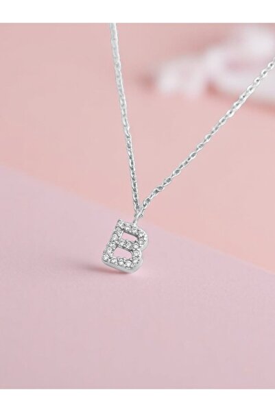 LITTLELUXE Kişiye Özel Harfli 925 Ayar Gümüş Kız Çocuk Kolyesi, Çocuk Gümüş Kolye, Kız Çocuk Kolye Modelleri