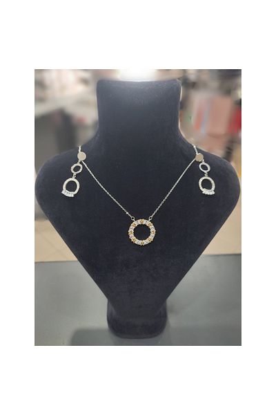 Bijutek Stainless Steel Valentine's Day Special Gift Steel Necklace Earring Sets