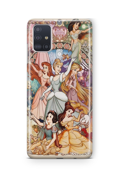 Multitronic Samsung Galaxy A71 Uyumlu Disney Princess Tasarım Baskılı Şeffaf ...