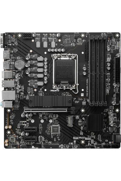 MSI Placa de baza MSI PRO B760M-B DDR4, Intel B760, LGA 1700, mATX