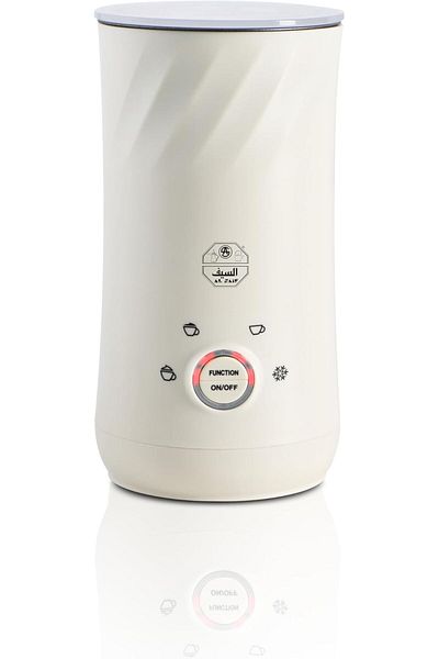 ALSAIF Milk Frother 4 Function, 0.3l 500 Watts White, E03451 2 Years Warranty