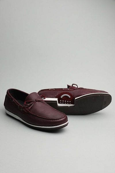 Gondol Loafer clasic pentru bărbați din piele naturală Claret Red 40 ttx.60193