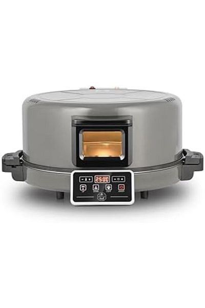 ALSAIF Electric Bread Maker With Non-stick Cooking Surface And Temperature Control, 40cm, 2400w, Gray