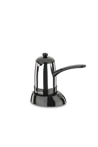 KORKMAZ A365 Smart Glossy Inox/black Electric Coffee Pot Machine
