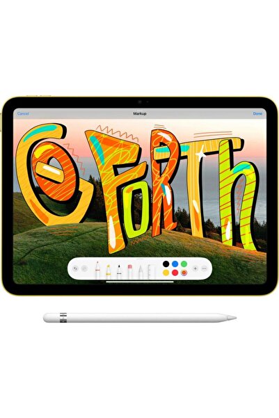 Apple iPad 10 (2022) - 10.9" Display, A14 Bionic, 64GB, 12MP Camera, Wi-Fi, Yellow