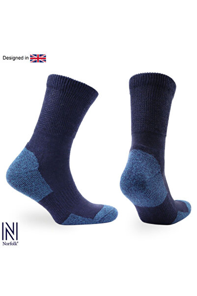 NORFOLK Alfie Minderli Diyabet Ve Ödem Dostu Günlük/yürüyüş Çorabı Lacivert