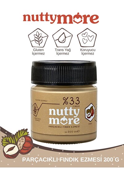 Nutty More Fındık Ezmesi Tanışma Paketi 200 gr x 3 Adet