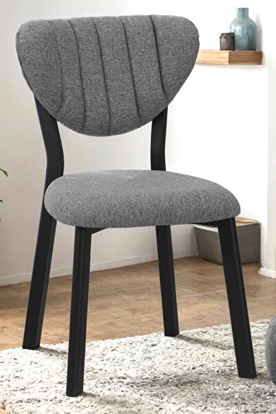 Lumodi Mobilya Mutfak Sandalyesi Keten Kumaş