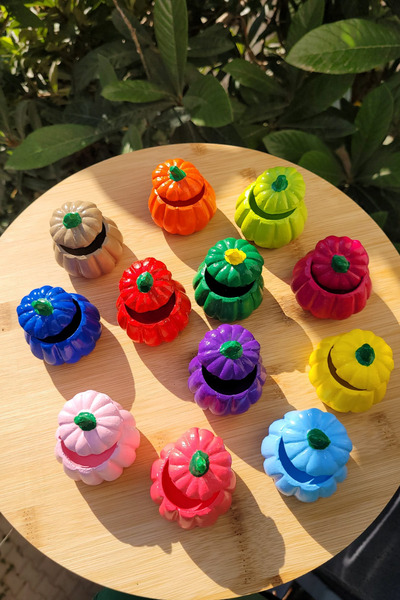 Entude Dekoratif Kahve Yanı Sunumluk 12 Lı Bal Kabağı Tasarımlı El Yapımı Lokumluk