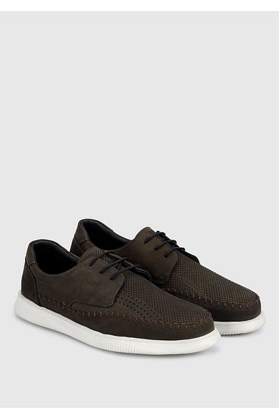 Eclipse Brown Leather Men's Shoes