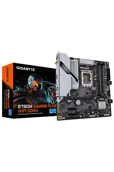 Gigabyte Placa de baza GIGABYTE B760M GAMING PLUS WIFI DDR4, Intel B760, LGA 1700, mATX