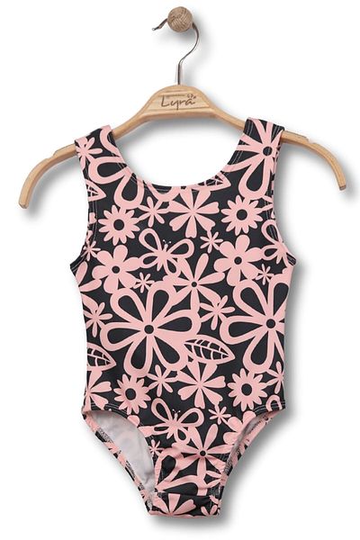 Beniizle Patterned Girl's Swimsuit