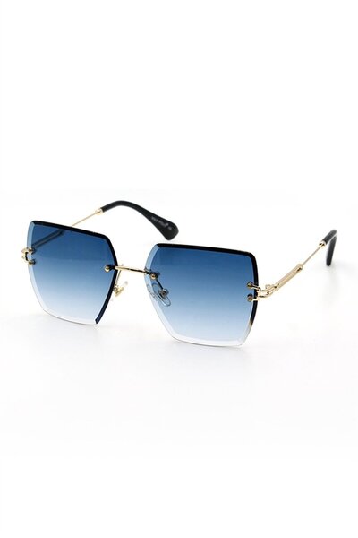 Max Polo نظارات شمسية نسائية باللون الأزرق UV400 - 1MP18600R004