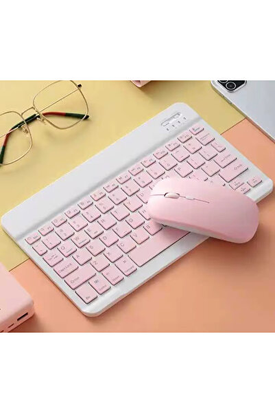 DÜNYA AKSESUAR Mini taşınabilir kablosuz klavye fare tablet dizüstü akıllı telefon bluetooth wireless