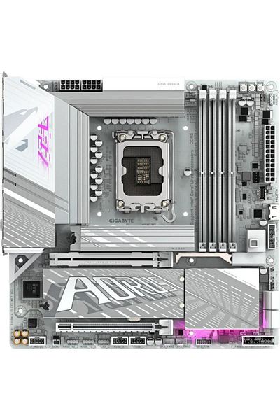 Gigabyte Placa de baza GIGABYTE Z890M AORUS ELITE WIFI7 ICE, DDR5, mATX, LGA 1851, Intel Z890