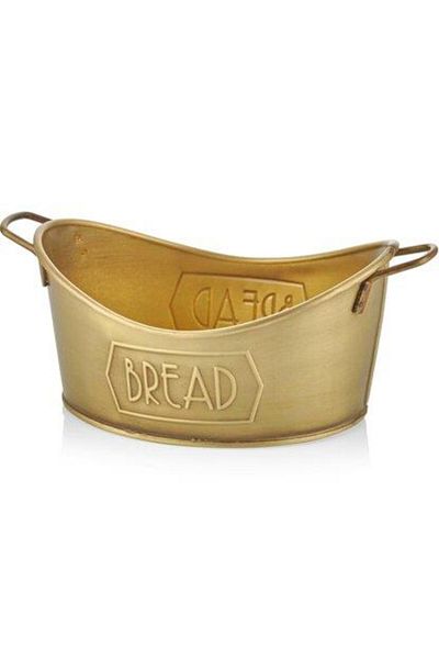 Taç Mia Bread Service 28X17 cm Gold