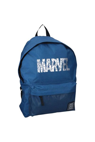 Marvel Ghiozdan Marvel, 2 fermoare, dimensiuni 35x27x18 cm, Albastru
