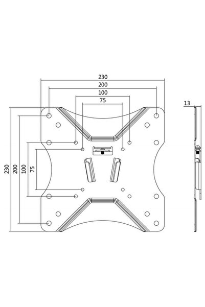 LogiLink Suport Perte Logilink BP0004, 23" - 42", 25 Kg (Negru)