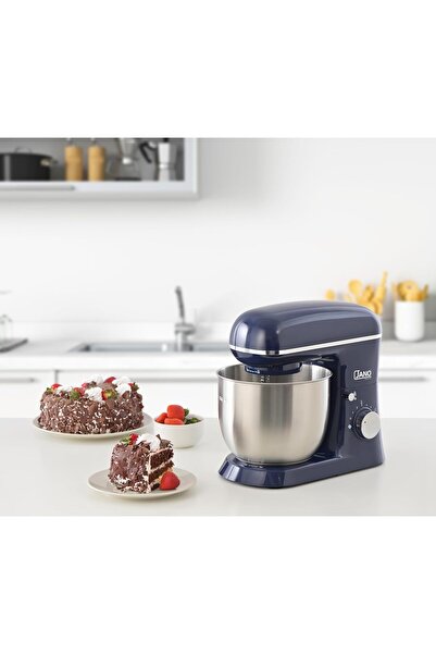 JANO 1300W Stand Mixer, 8-Speed with Pulse, 5L Removable Stainless Steel Bowl, Navy Blue (Model JN02