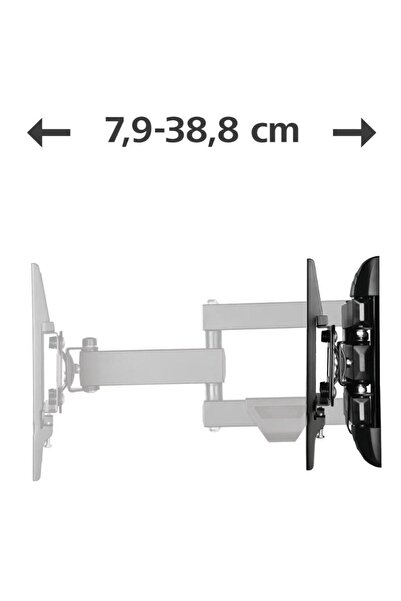 Hama Βάση τοίχου Hama 220840, πλήρους κίνησης, 19"-48", 25 kg (μαύρη)