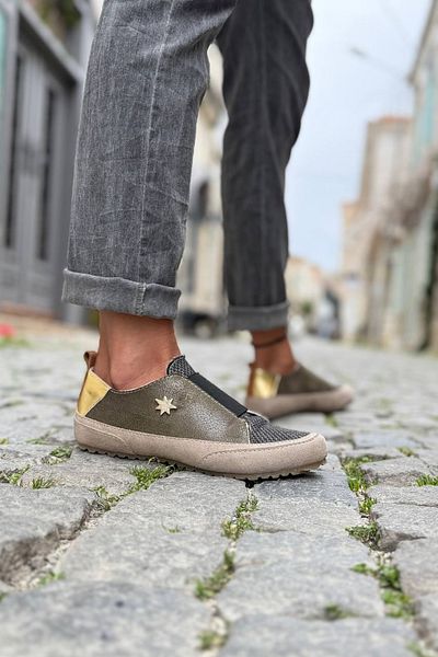 Güneşkızı Guki35 Women's Khaki Daily Comfortable Vegan No:9 Sneaker