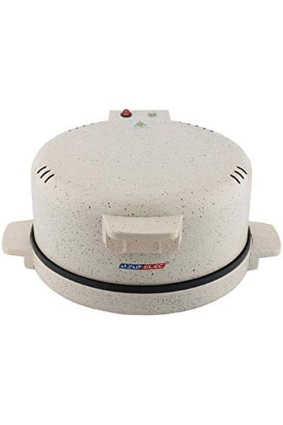 ALSAIF Electric Bread/roti/tortilla And Pizza Maker Stainless Steel Tube, Non-stick Coating, 1800w, White