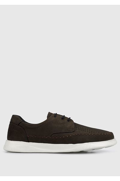 Eclipse Brown Leather Men's Shoes