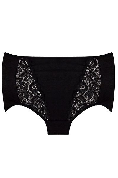Magic Form 680 Women's Black High Waist Lace Panties