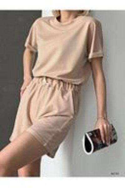 PENTHİLUS Set de tricou și pantaloni scurți pentru femei, 2 piese