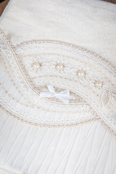 FAVORA 100% бавовняні рушники з бантиками, 4 шт., 50x90 - кремові - пудрові