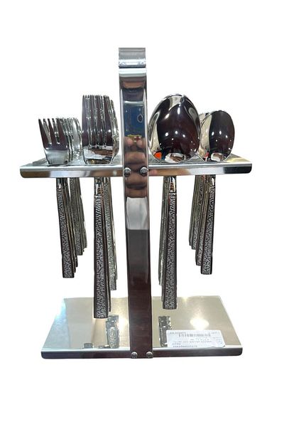 aljahwari CUTLERY SET 24PICES STAINESS STEEL