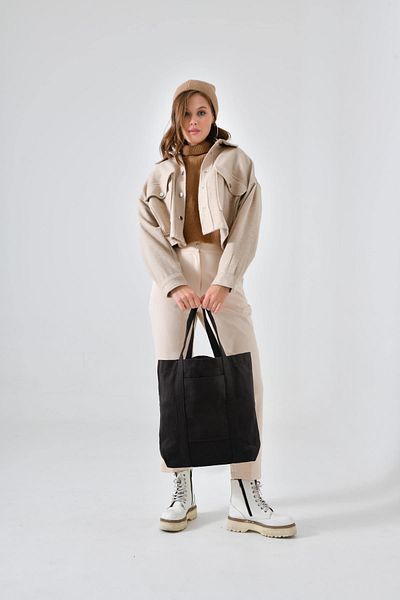 Bagg Short Handle Pocket Model Black Bag