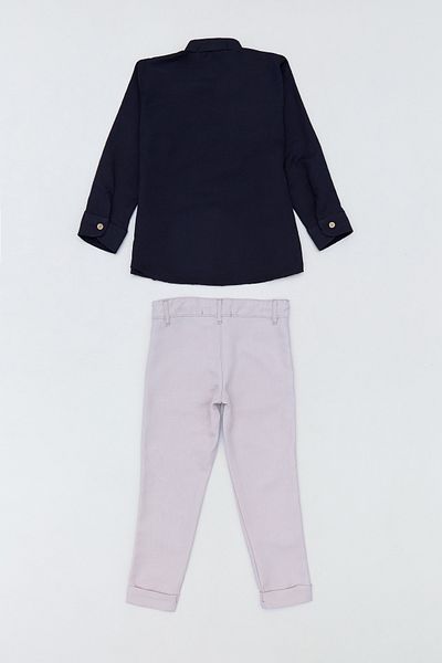 Fulla Moda Buttoned Pocket 2 Piece Jogger Boy's Suit