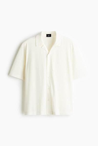 H&M Erkek Yaka File Gömlek Loose Fit