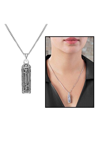 ÖzelSen Accessories 925 Ayar Gümüş Zülfikar Kılıç İşlemeli Cevşen Kolye