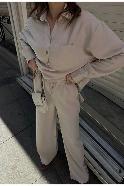 soBasic Set dublu confortabil din in