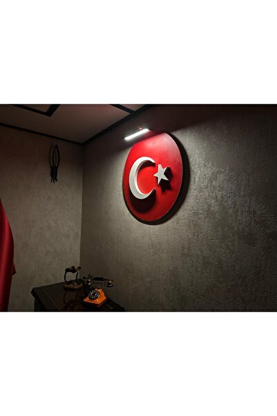 Işıkla Gelen Gurur - Şarjlı LED Türk Bayrağı Tablosu