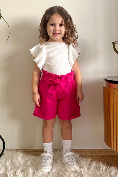 meqlife Summer Girl Shorts Blouse Suit Girl's Holiday Combination